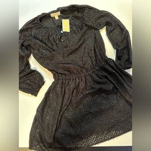 Michael kors shimmer black dress so cute nwt! Small